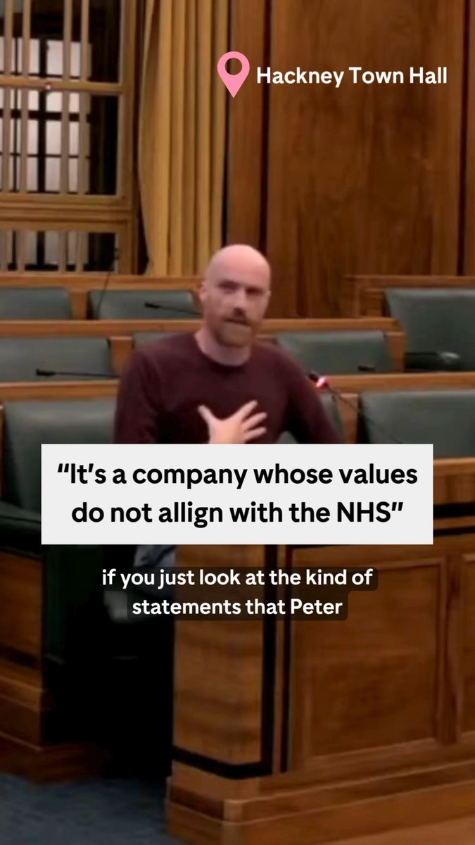 US spy-tech giant Palantir is moving into our NHS to handle patient data, the same company with a troubling record of surveillance and deportations. Our Tech and Data Lead, Duncan, spoke at Hackney Town Hall as Homerton Hospital considers adopting Palantir software. What do you think?