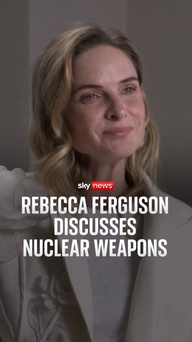 Actress Rebecca Ferguson talks to Sky's Bethany Minelle about how nuclear weapons can 'nuke the whole world', as she discusses the themes of her upcoming Netflix film, A House Of Dynamite. Entertainment news:
