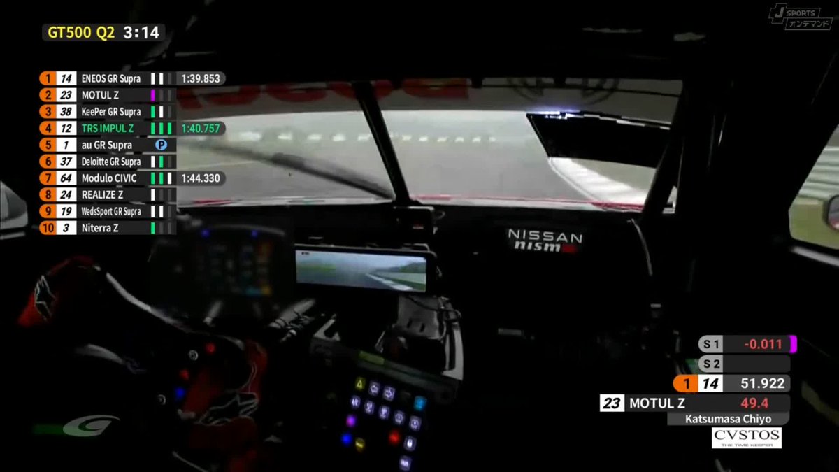 GT500 Q2 完全に路面はウェット☔ めまぐるしくトップが入れ替わる👀 セクター3を制した佐々木大樹選手🔥 3号車 Niterra MOTUL ZがPP獲得‼️ ニスモ ワンツー‼️ #SUPERGT 2025 第7戦 オートポリス 10/18〜10/19 徹底LIVE配信！ 🔽ご視聴/ご購入は🔽 #スーパーGT