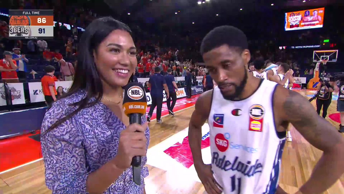 “I’m so tired” 😅 53-points by Bryce Cotton is the most by any player for the Adelaide 36ers 🫨