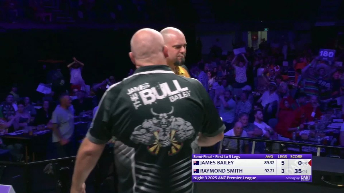 BAILEY REACHES FIRST FINAL! James Bailey has booked his place in the Night Three final of the ANZ Premier League after beating Raymond Smith 5-3 in Canberra. Up next: Ben Robb v Tim Pusey. 📺 #ANZPL | SF1