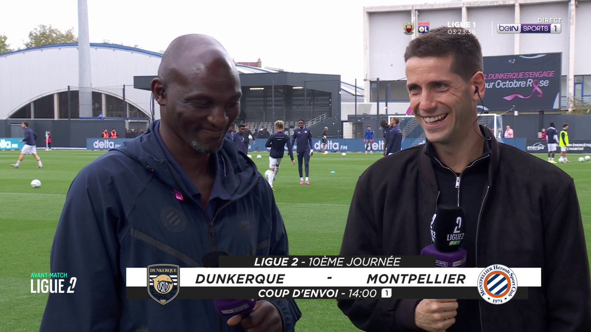 ⚽️#beINLIGUE2 🎙️ Les coachs Albert Sánchez et Zoumana Camara sont à notre micro avant le coup d'envoi du match #USLDMHSC