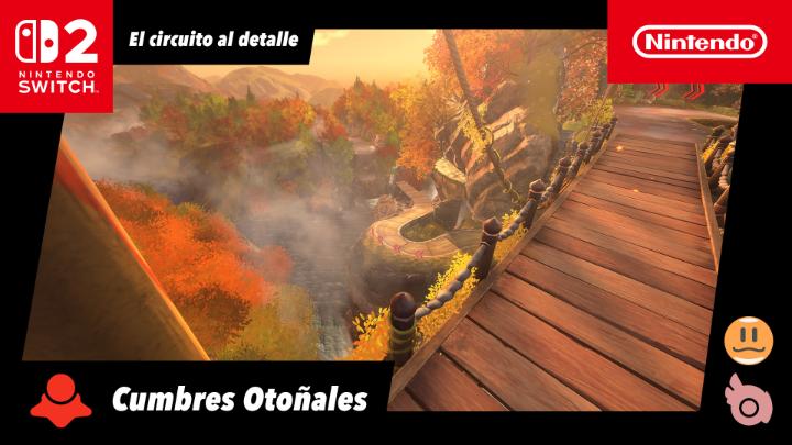 ¡Descubre las Cumbres Otoñales, un circuito de #KirbyAirRiders, de mano de Masahiro Sakurai! A medida que descienda desde la cima nevada, nos mostrará cómo lidiar con las sinuosas curvas y desvíos del recorrido aprovechando las estrellas deslizantes y tomando impulso.