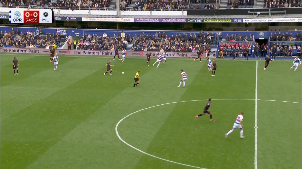 Billy Mitchell sends a perfect ball through to Femi Azeez, who puts Millwall in front against QPR 💥