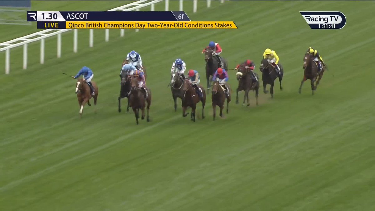 🥇 Mission Central strikes in the QIPCO British Champions Day Two-Year-Old Conditions Stakes for team Ballydoyle Racing! British Champions Day | Ascot Racecourse