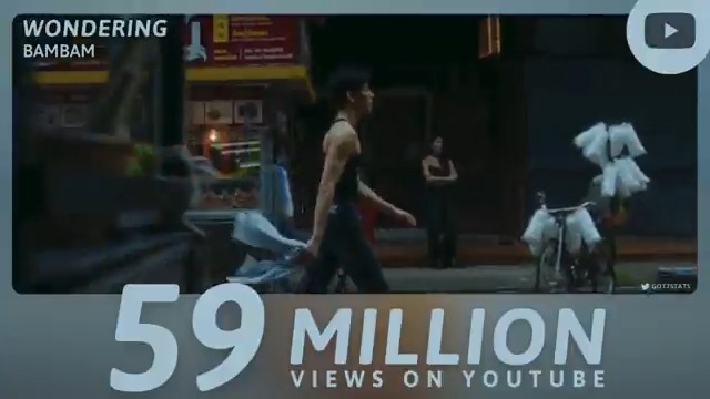 "WONDERING" music video has surpassed 59 million views on YouTube. BamBam - WONDERING — BamBam #BamBam #แบมแบม #뱀뱀 GOT7 GOT7 (갓세븐) #GOT7 #갓세븐 #BamBam_WONDERING