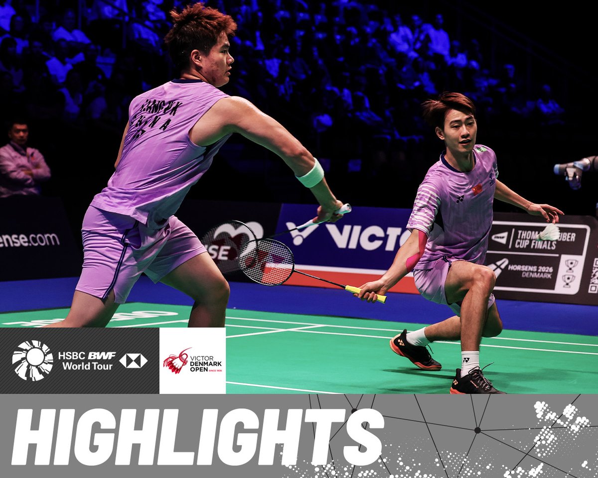 Liang/Wang 🇨🇳 compete against Alfian/Fikri 🇮🇩 for a spot in the finals. #BWFWorldTour #DenmarkOpen2025