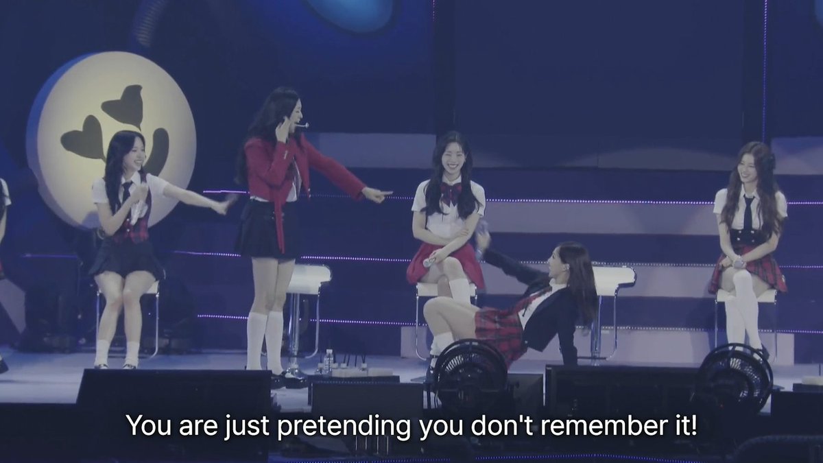 Nayeon trying to show a dance with hip thrusts on the floor but the girls all yelled "stop stOP STOP" because she was wearing a skirt, Mina covering her eyes after what she saw 😭