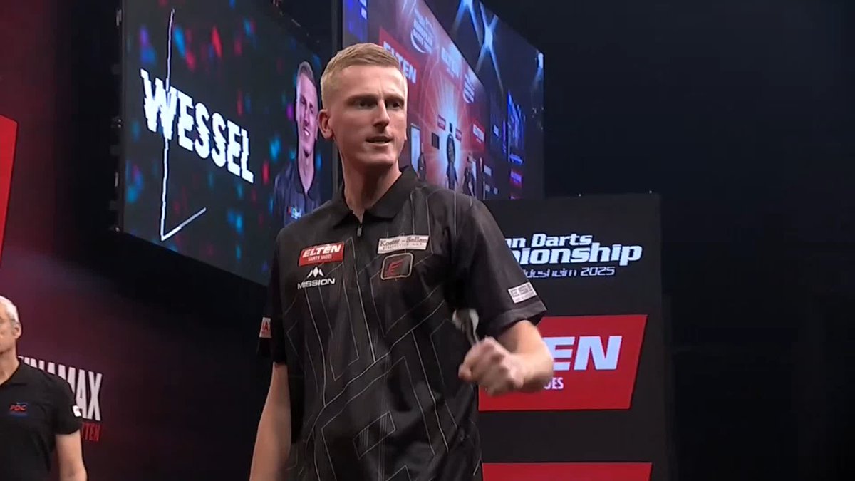WHAT A WAY TO WIN IT! 🔥 Wessel Nijman produces a sensational ten-darter to complete a 6-2 victory over Mike De Decker at Halle 39! 📺 #ET14 | R2