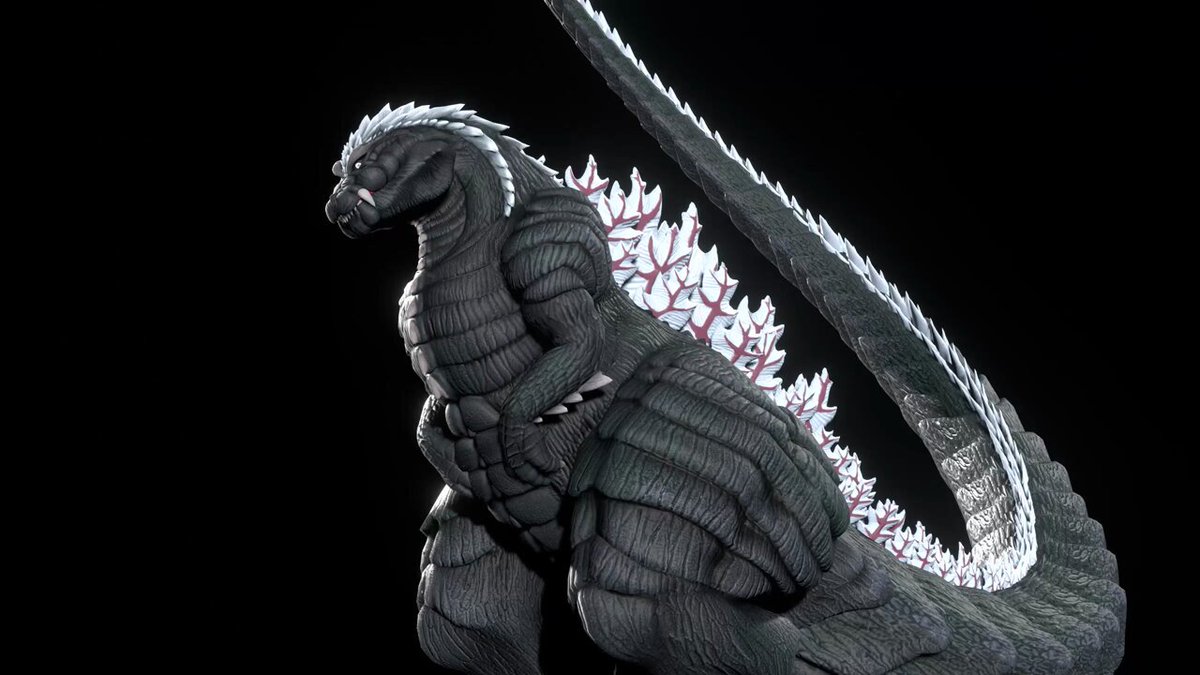 Godzilla Ultima (V3) model test #GodzillaSingularPoint #ゴジラSP #ゴジラ #b3d