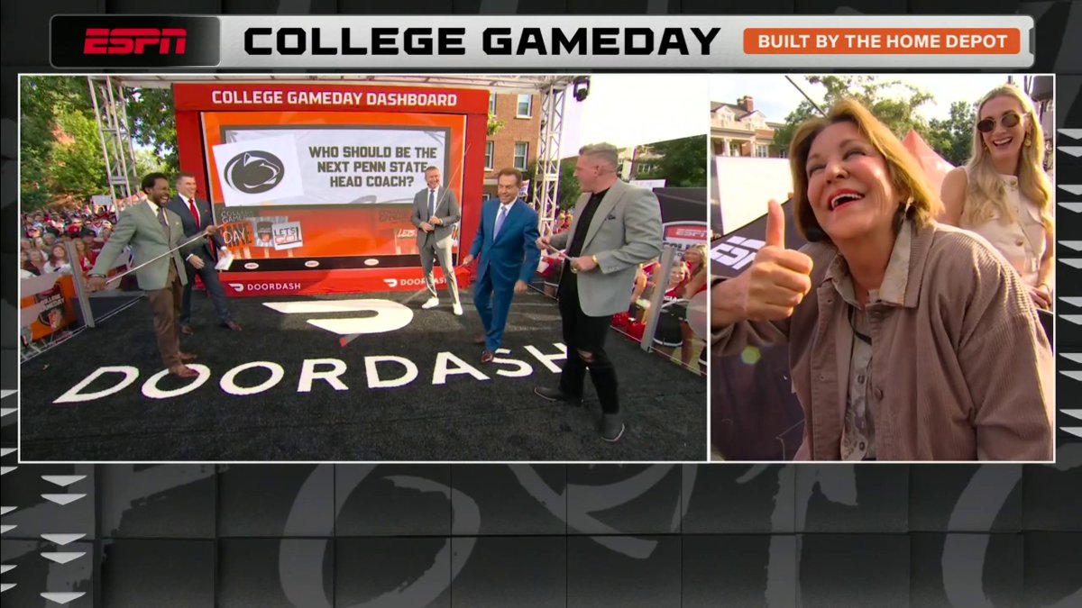 "I haven't heard a number yet." Ms. Terry on if Nick Saban would take the Penn State head coach job 😂