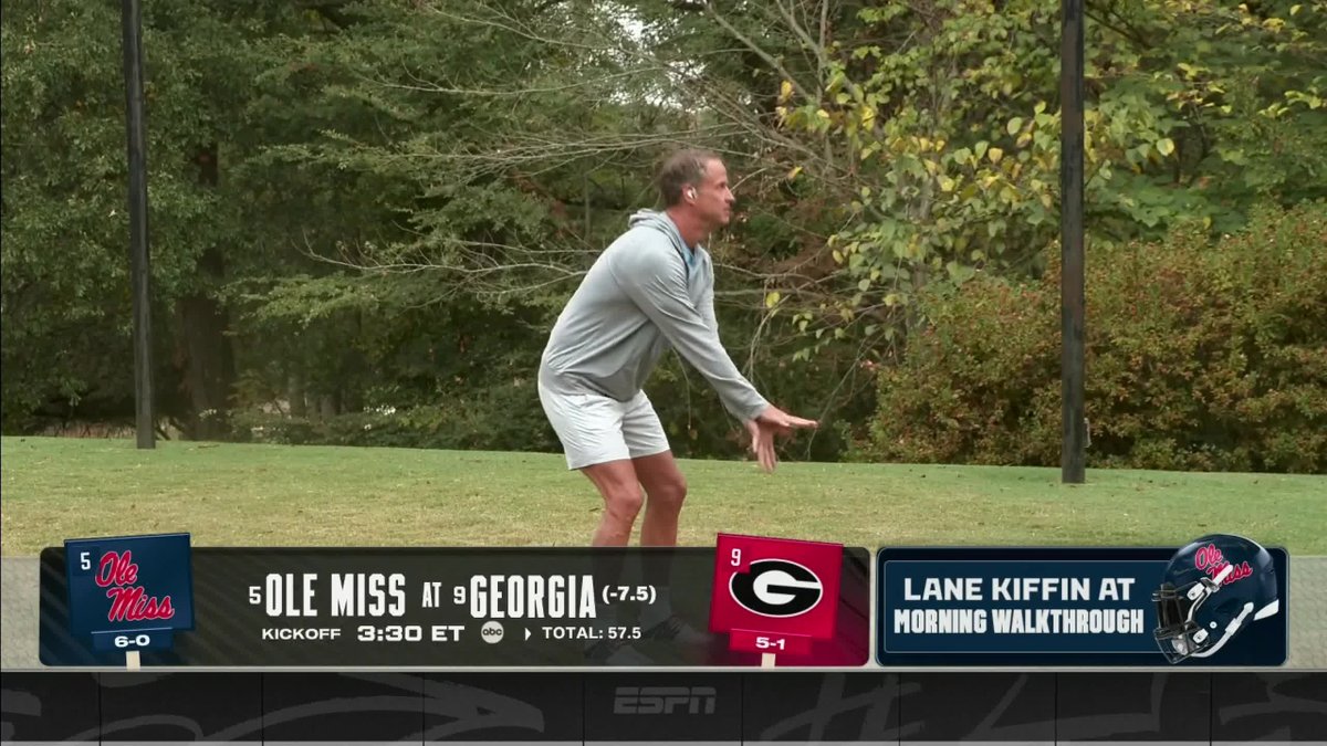 "If you actually think about the "Bush Push" it's a really dumb thing to do. Lane Kiffin on the famous "Bush Push" call 😂