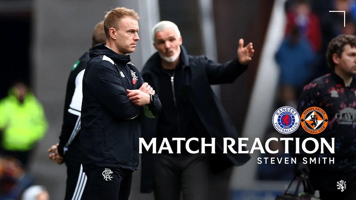 🎙️ Stevie Smith spoke to RangersTV after today's match against Dundee United at Ibrox.