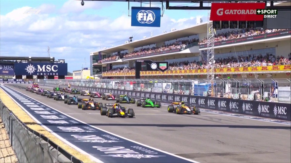CATASTROPHE AU PREMIER VIRAGE 🤯🤯🤯 LES 2 MCLAREN AU TAPIS ! 💥 La course sprint à vivre sur CANAL+ SPORT #USGP #F1