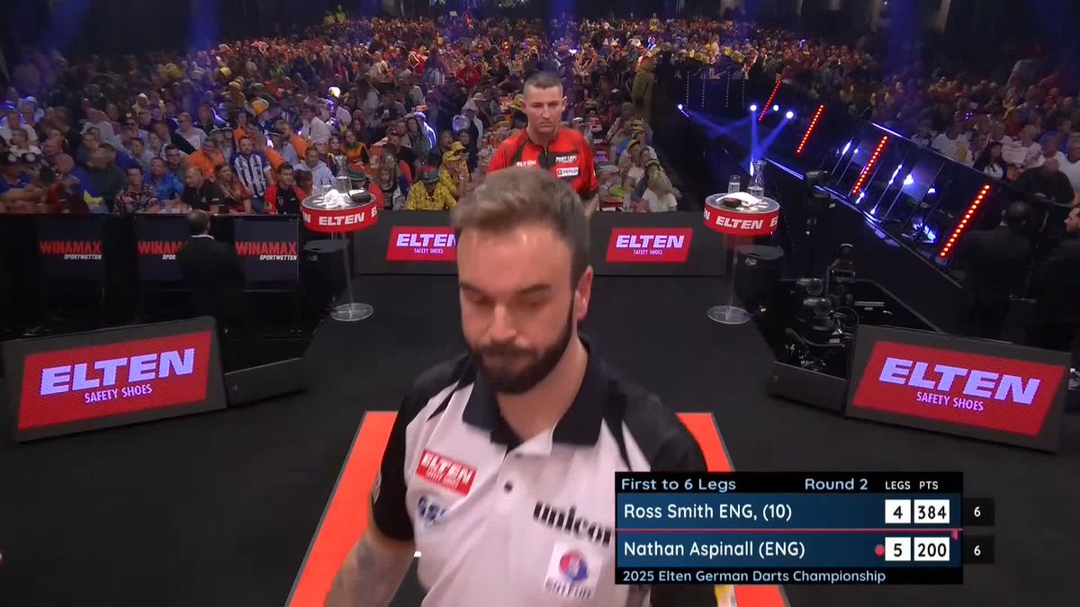 ASPINALL ON FIRE! A 107 average from Nathan Aspinall as he beats Ross Smith 6-4 to secure his place in the Third Round of the 2025 German Darts Championship. Is he on for a third Euro Tour title of the year? 📺 #ET14 | R2