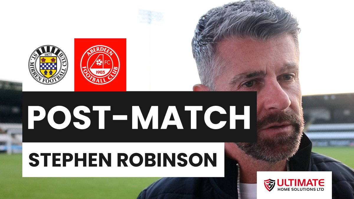 Manager Stephen Robinson gave his reaction to this afternoon's defeat.