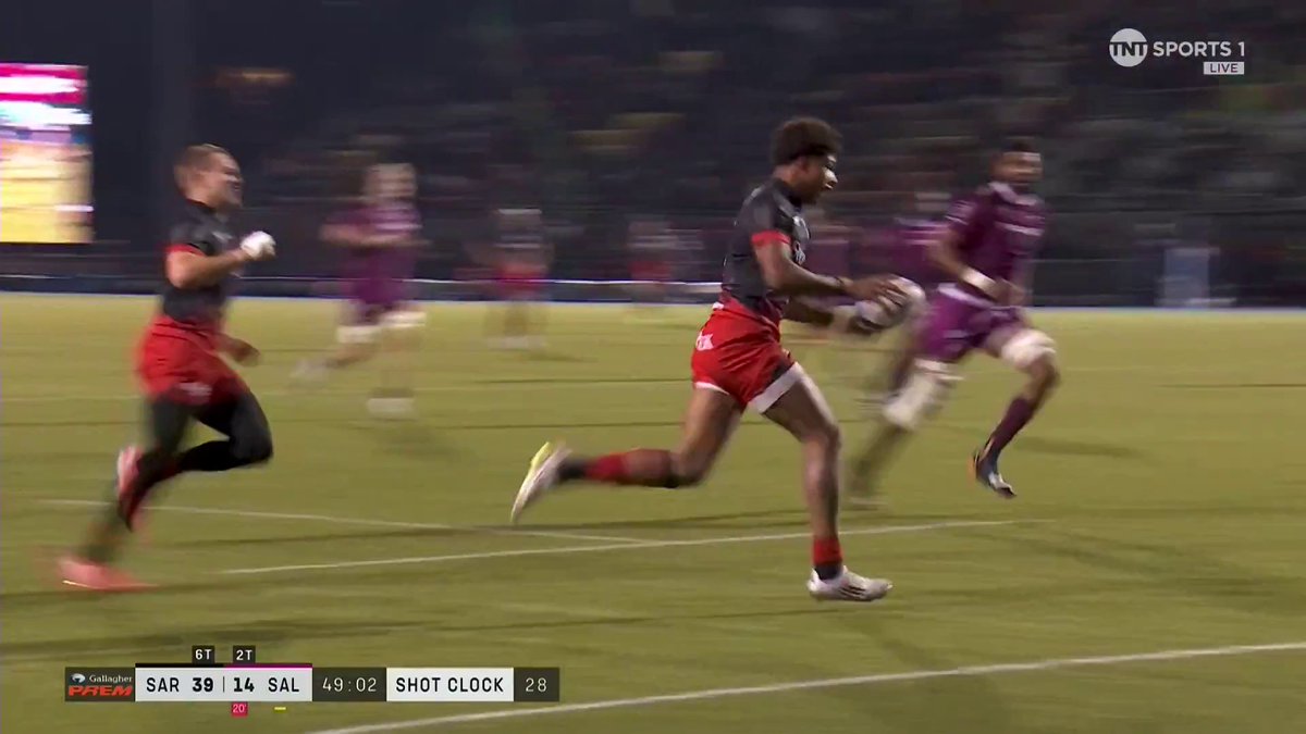 Noah Caluori is on fire 🔥 A hat-trick inside 50 minutes — outrageous stuff 😤 Watch live on TNT Sports | Rugby on TNT Sports 📺
