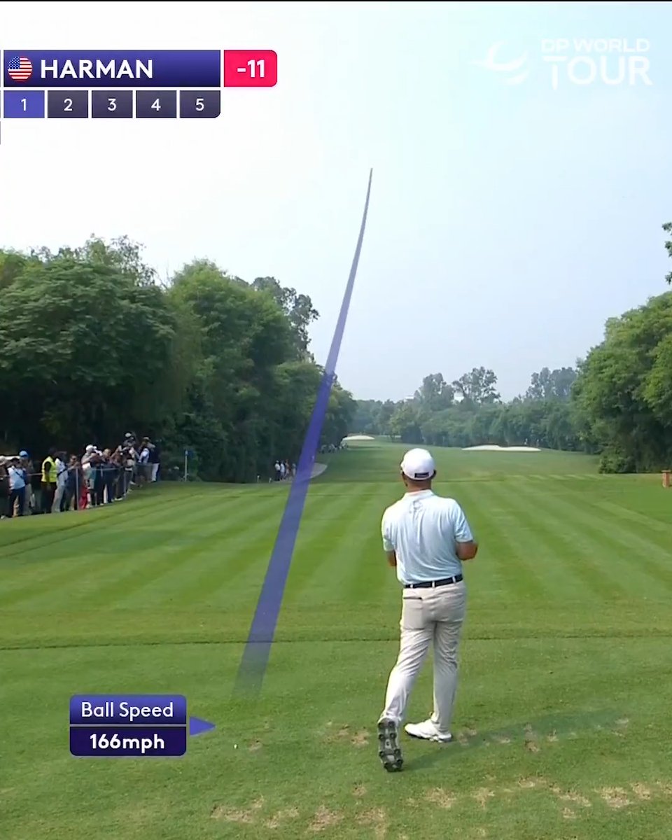 Brian Harman hit 3 balls off the 1st tee and still made bogey 🤔 #DPWIC