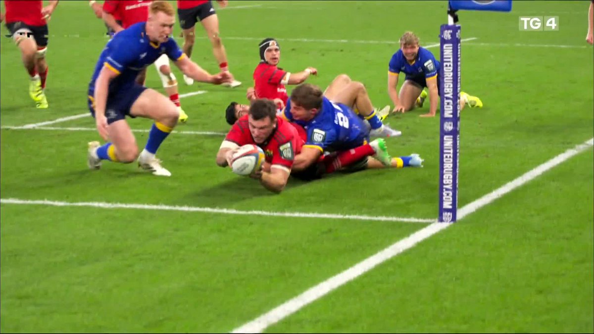 76 nóim #LEIVMUN Leinster Rugby - 7 Munster Rugby - 31 Úd píonóis faighte ag Mumha gar do dheiridh an chluiche agus na pointí bónais acu chomh maith Munster get a penalty try near the end of the game which gets them the bonus points BKT United Rugby Championship (URC) Irish Rugby #URC