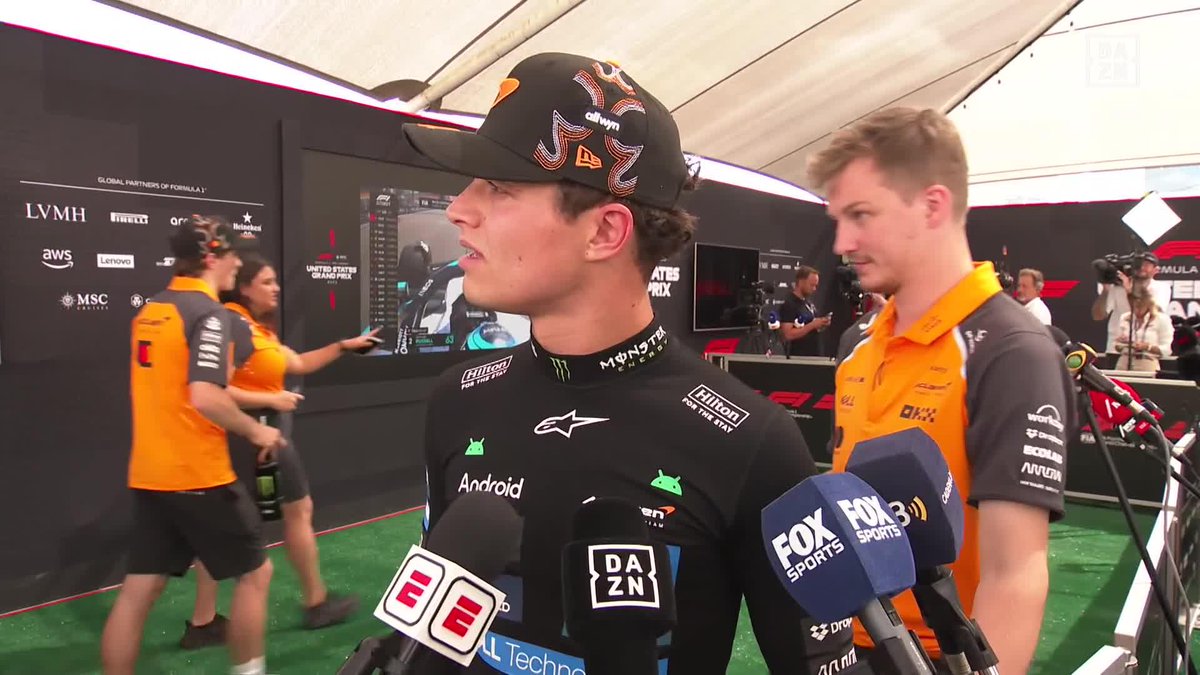 🎙️ Pablo Lorente: "¿Vas a hacer algo distinto mañana?" 🗣️ Lando Norris: "Sí, clasificar en la pole" Vive el GP y todo el motor de DAZN por solo 9,99€ al mes 🔗 #USADAZNF1 🇺🇸