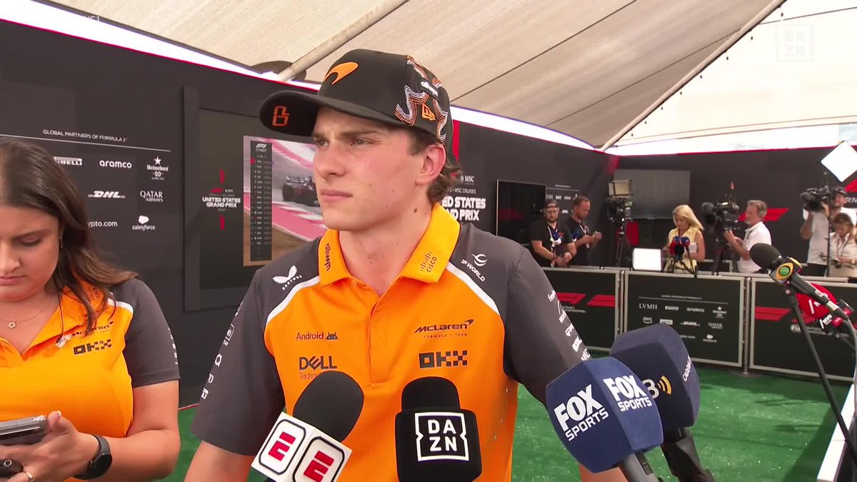 🎙️Oscar Piastri on the sprint race incident: "I had a good start. Try to do a switchback on Lando and got hit from behind. I'd need to watch the replay." #AUSGP 🇺🇸