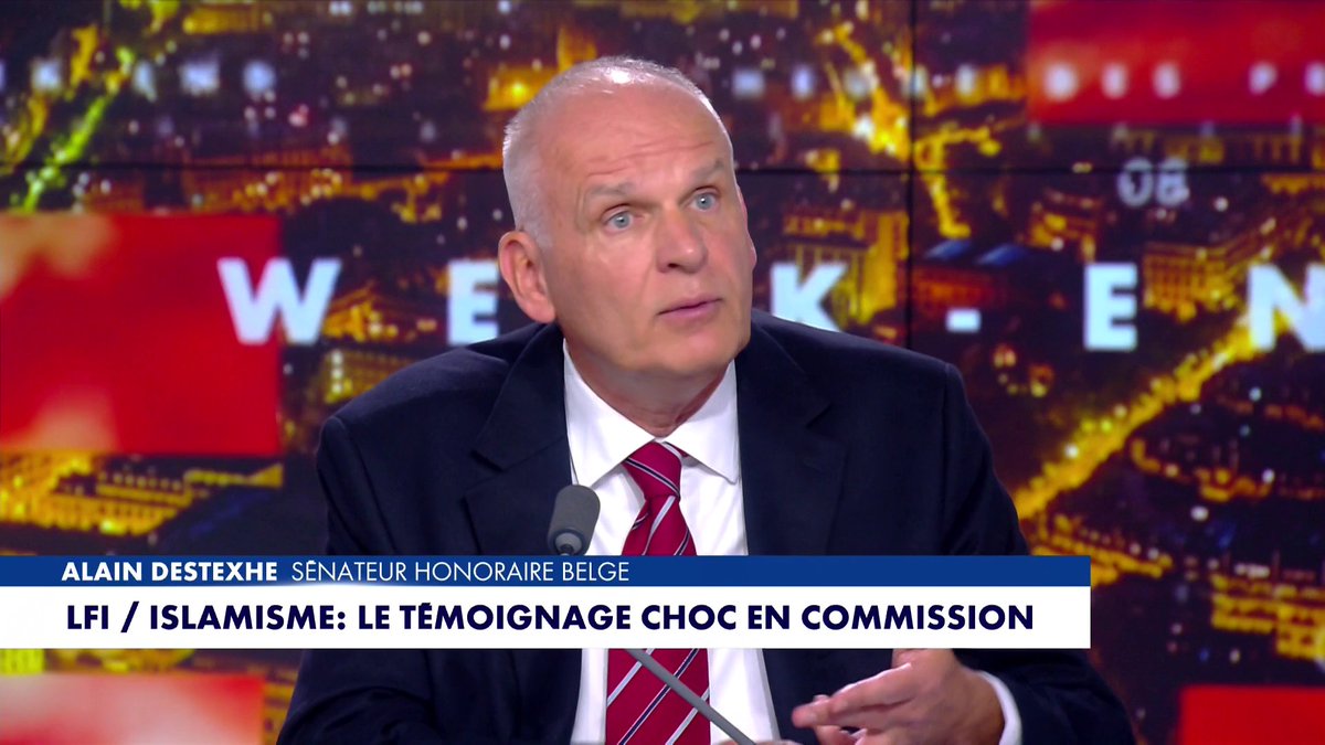 Le sénateur honoraire belge Alain Destexhe prend la parole sur l’islamisation en Europe : «La machine étatique entretient ces groupes islamistes», dans #HDPros2WE