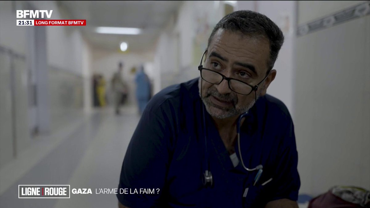 💬 "Elle a un an et sept mois, elle devrait peser 12 kilos, malheureusement, elle n'en pèse que sept" ➡ Alors que les autorités israéliennes nient la famine à Gaza, notre caméraman palestinien a pu filmer cinq enfants hospitalisés pour malnutrition sévère à Gaza. #LigneRouge