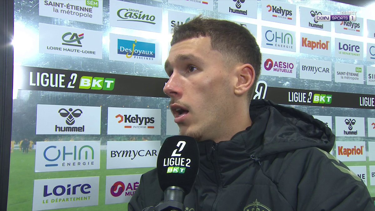 🗣 Lucas Stassin sur la défaite de L'ASSE ! 💚🤍 🎥 beIN SPORTS