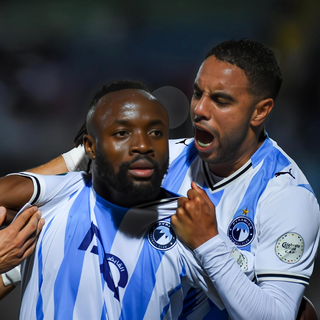 Chibi ➡️ Mayele ➡️ ⚽️ It's everyone's favorite duo in the clutch for Pyramids FC once again! 🤩 #TotalEnergiesCAFSC