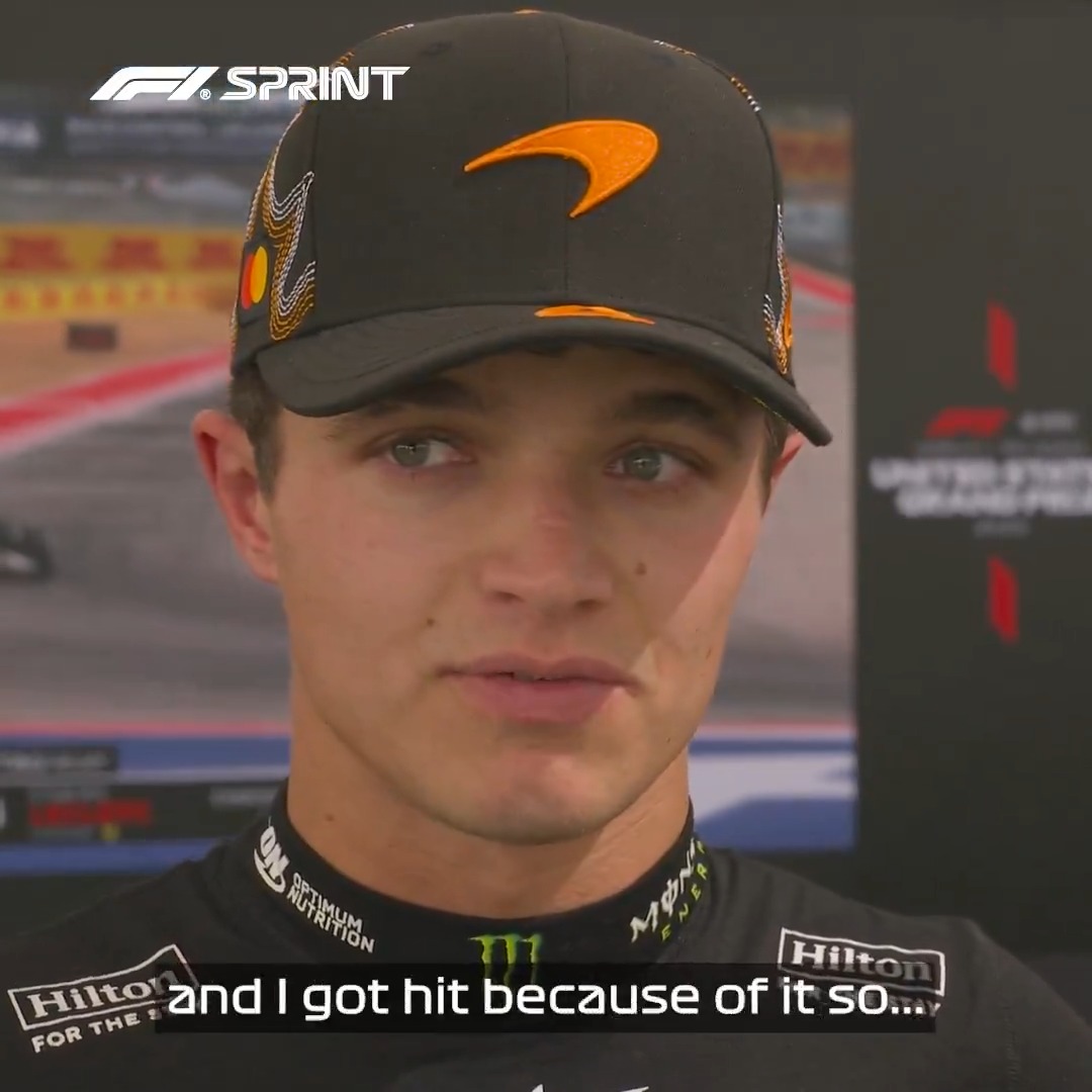 The McLaren duo have their say on the Turn 1 incident... 🗣️ Plus a bonus Lando reaction to Max and George's battle! 👊👀 #F1Sprint #USGP