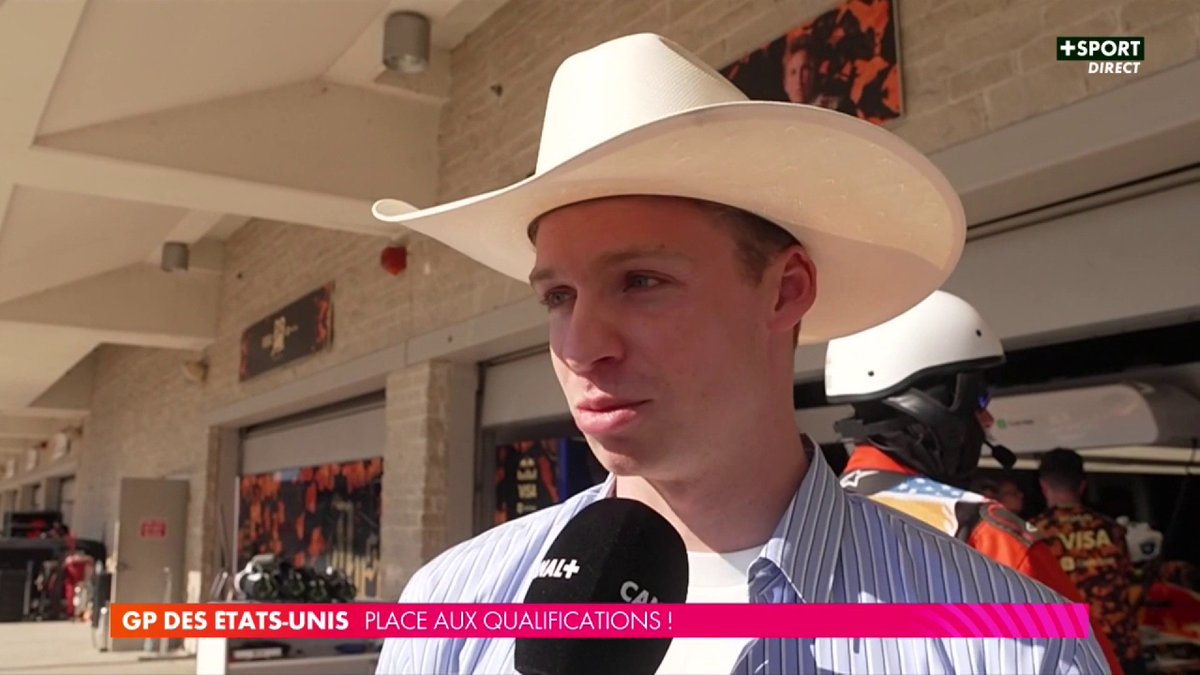 🎙️"Il a l'air d'être prêt, il a envie d'y aller !" Léon Marchand a pris la température auprès d'Isack Hadjar avant les qualifs 😎 Maintenant sur CANAL+ SPORT 🤩 #USGP #F1