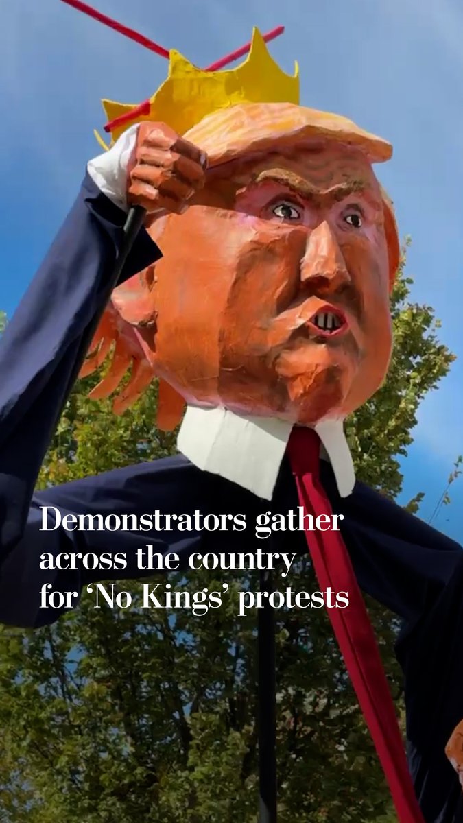 A new round of ”No Kings” demonstrations took place in cities across the country, including Washington, D.C., New York and Chicago on Oct. 18.