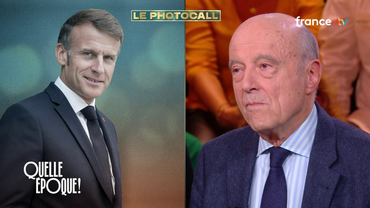 L'ancien premier ministre Alain Juppé s'est prêté au jeu de notre #Photocall 👀 #QuelleEpoque France tv Léa Salamé