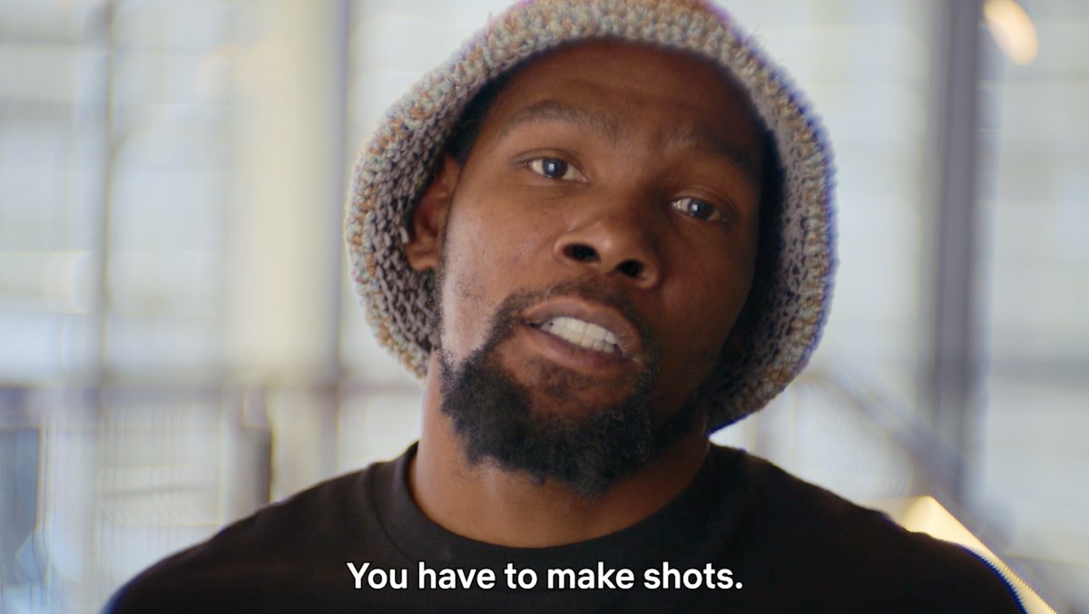 “You have to score baskets if you want to win a championship. Playing defense, we can get any one of y’all in here to bend your legs, not touch the basketball, slide left and right.” Kevin Durant on what it takes to win NBA championships 😤 Starting 5 Season 2 is now playing.