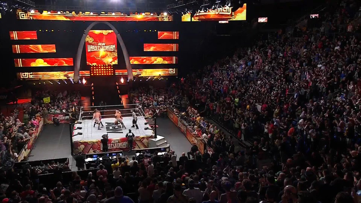 FTR vs. JetSpeed started on the Tailgate Brawl and is going to conclude on the PPV feed! #AEWWrestleDream