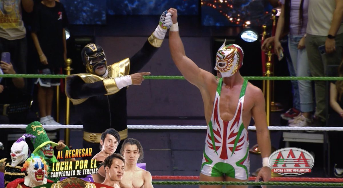 El Grande Americano le dedica unas emotivas palabras a El Fiscal 🥲 #LuchaLibreAAA por Canal Space rumbo a #HéroesInmortales