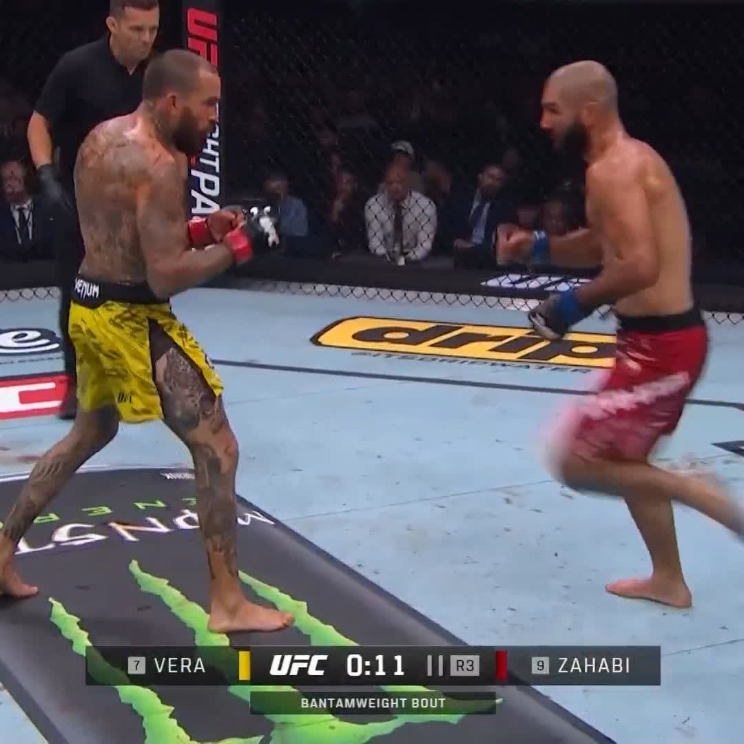 ヴェラ×ザハビ 終了間際の打ち合い！ #UFC