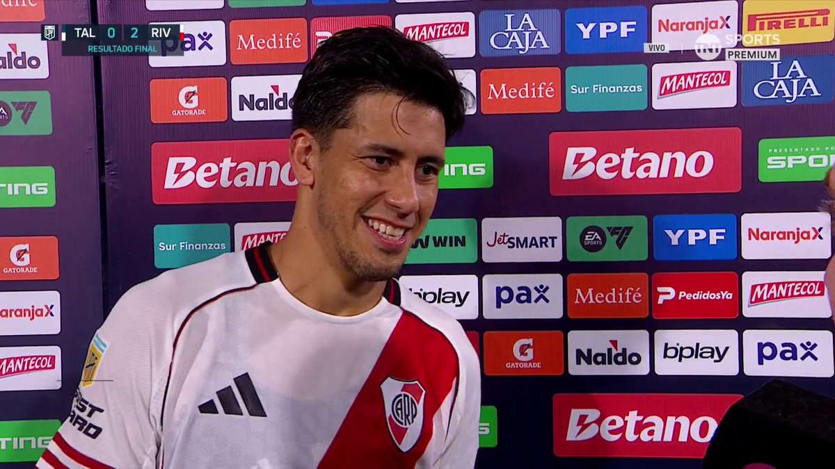 "DEJAME MANDARLE UN SALUDO Y FUERZA PORQUE QUEDÓ FUERA DE LA LISTA DEL SUB 17" El mensaje de Maxi Meza a su hermano, Juan Cruz, tras la victoria de River vs. Talleres #LPFxTNTSports