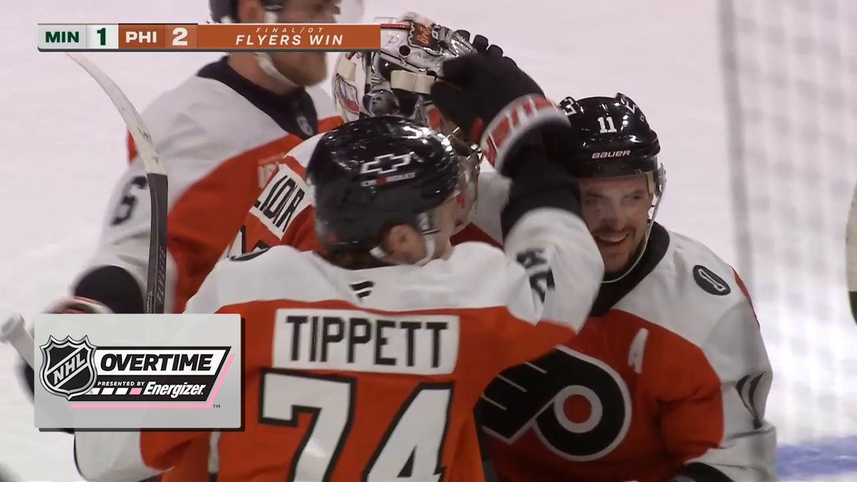 NOAH CATES WINS IT!! 🟠 The Philadelphia Flyers secure the win in Energizer overtime!