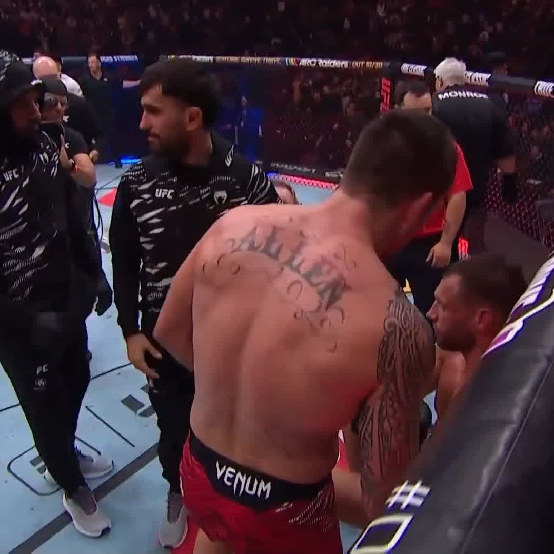 IT'S ALL OVER! 🤯 Brendan Allen wins at the end of Round 4 for the biggest victory of his career! [ #UFCVancouver ]