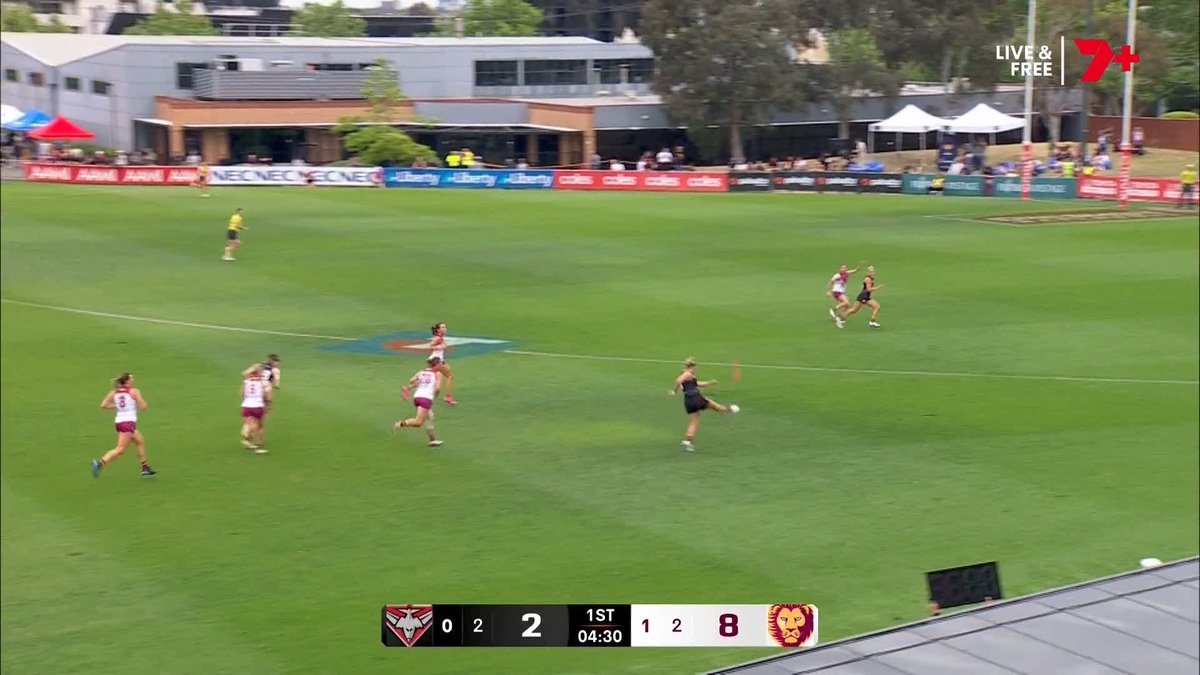 GOAL OF THE YEAR!? Daria Bannister snaps it from 60 😱 #AFLWDonsLions