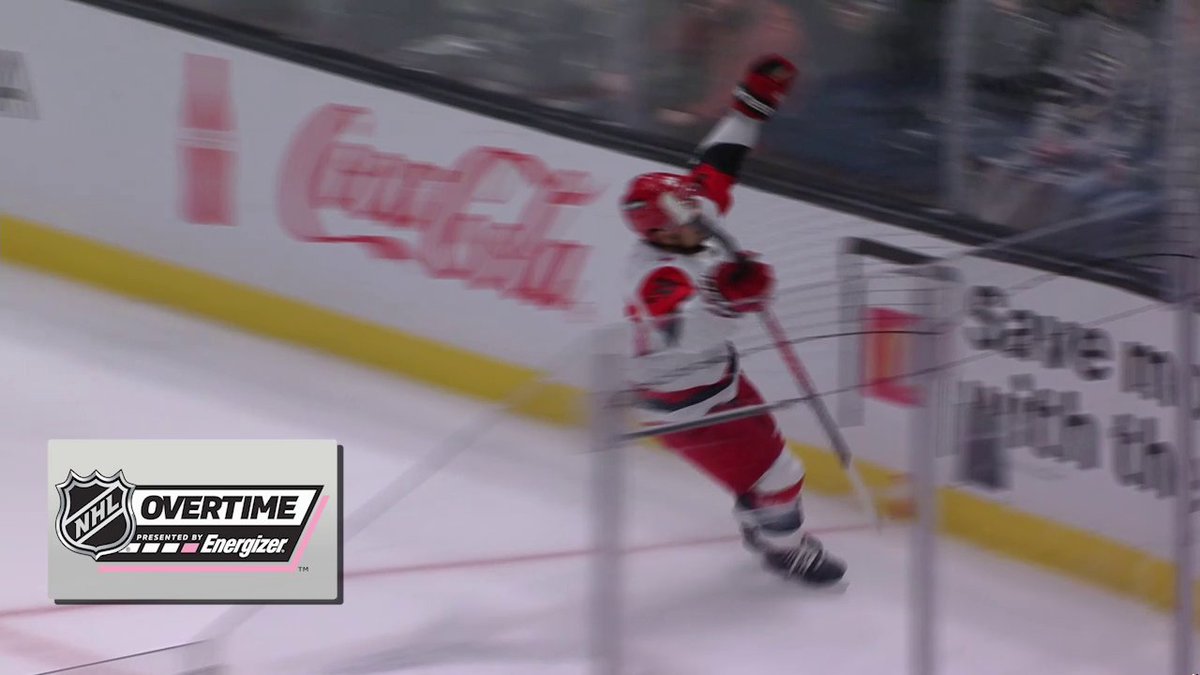 JARVY DOES IT AGAIN!! 🌀 The @canes stay undefeated thanks to a win in Energizer overtime!