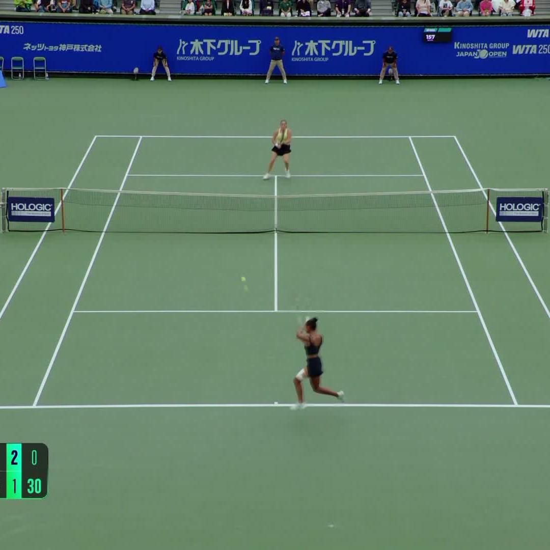 How did leylahfernandez win this point?! 😱 #JapanOpen