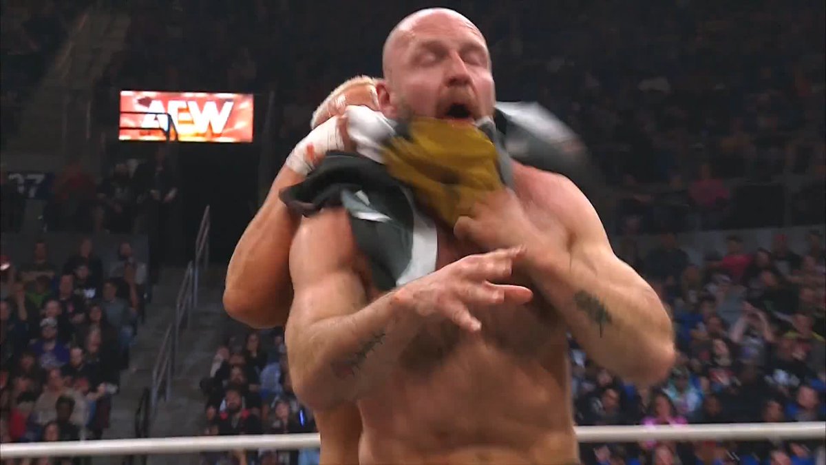 MOXLEY/DARBY RECREATED THE ALL IN: TEXAS DEATH MATCH FINISH SPOT WITH MOX BEING HANGED. GOOD FREAKING LORD.