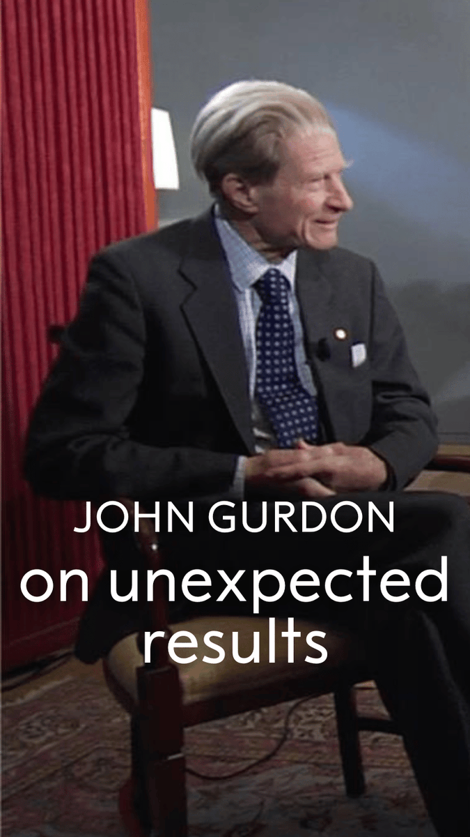 Many great discoveries come from unexpected results. John Gurdon encourages his students not to move on too quickly when they don't get the results they were expecting. Gurdon was awarded the 2012 medicine prize. Learn more: