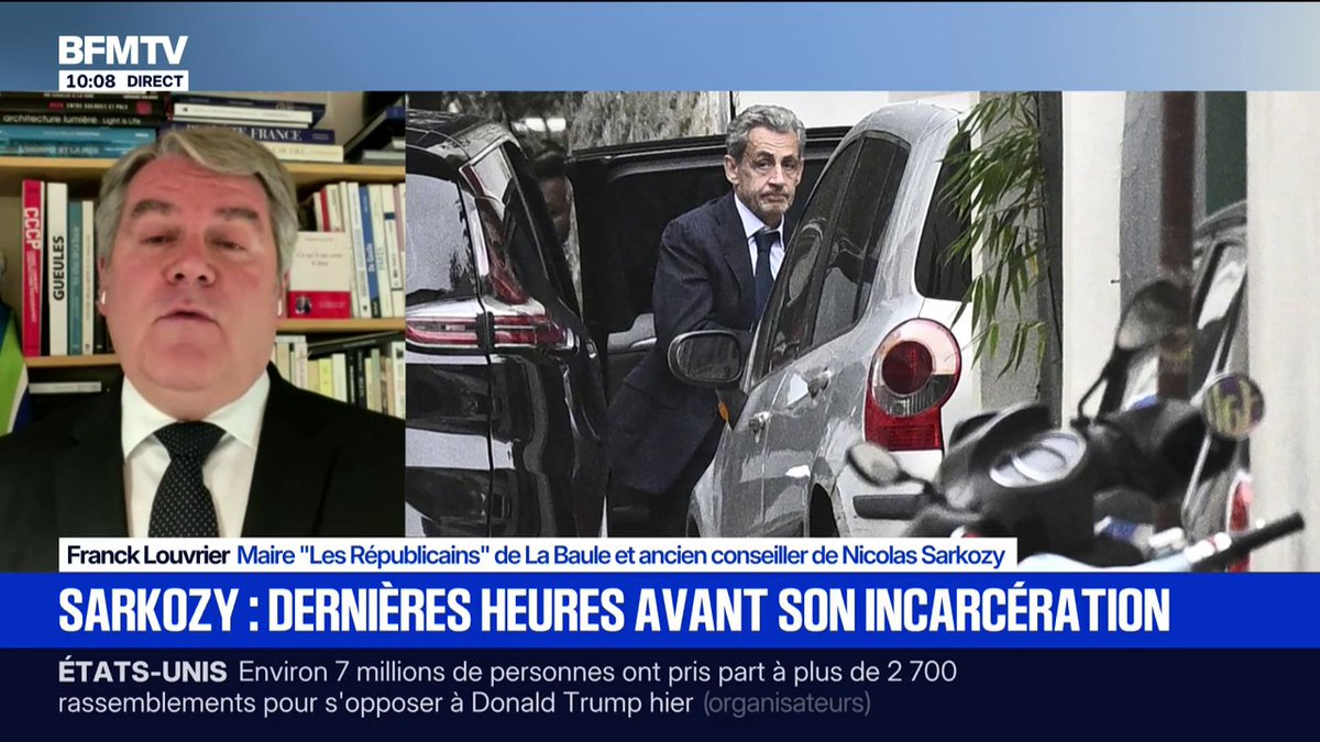 Pour Franck Louvrier, maire "Les Républicains" de La Baule et ancien conseiller de Nicolas Sarkozy, le rassemblement pour l'ancien président de la République mardi est "avant tout une preuve d'amitié et de soutien"