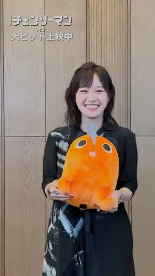 ⠀ マキマ役 #楠木ともり さんに インタビュー🎤  ̄ ̄ ̄ ̄ ̄ ̄ ̄ ̄ ̄ ̄◥◥◥◥ 💬 #劇場版チェンソーマン の 見どころ・好きなシーン 💬ご自身の将来の夢 をお聞きしました💥 大ヒット上映中🎬 #チェンソーマン #chainsawman