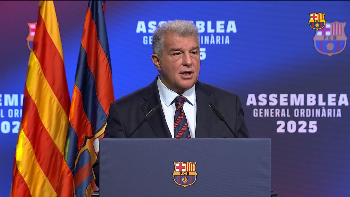 🔊 Joan Laporta Estruch: "Totes les nostres accions estan sempre encaminades al fet que el Barça sempre sigui propietat dels socis i sòcies, sense que s'hagin de gratar la butxaca"