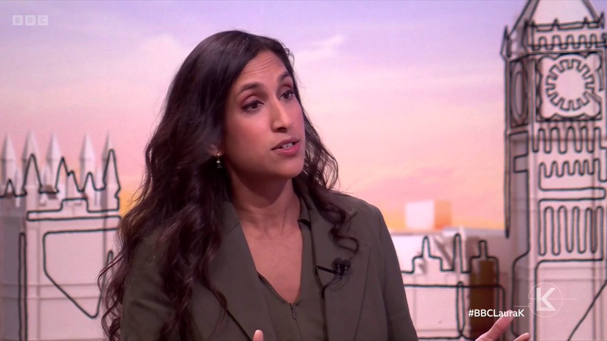 “We don’t have a target [to reach Net Zero emissions]” Shadow energy secretary Claire Coutinho says “decarbonisation is not a bad thing” but that current climate plans are making electricity too expensive #BBCLauraK