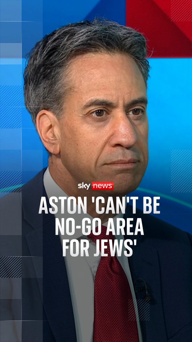 Sky's Trevor Phillips asked energy secretary Ed Miliband if Aston is a no-go area for Jewish people after the controversy over the Maccabi Tel Aviv-Aston Villa match. Read more: